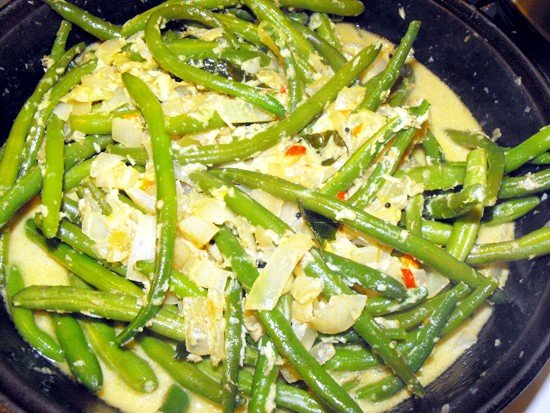 Serving the green bean curry recipe leaves regularly everyone asking for more. Its flavors are nicely balanced and all ingredients bring out the best.