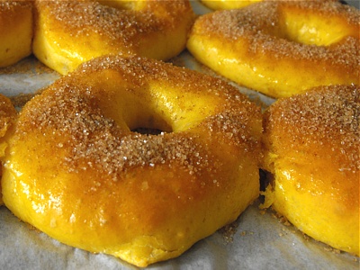 baked doughnuts with sweet potato