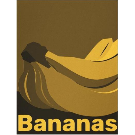 banana wall art on canvas