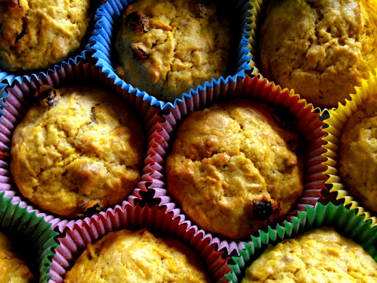 Try this carrot muffin recipe and bring some change into the school lunch box.