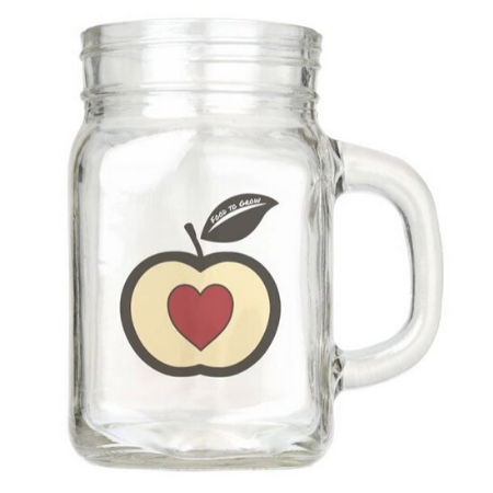 Logo Food To Grow on Mason Jar