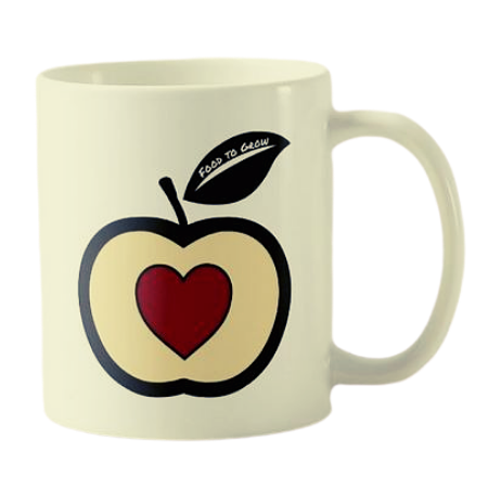 kids mug with Food to Grow logo