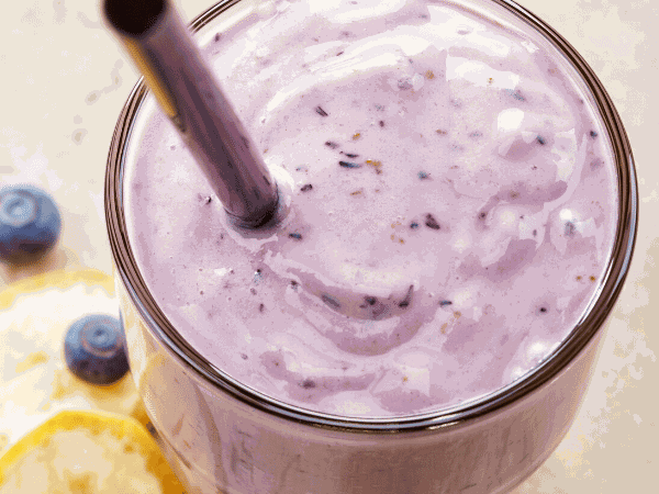 The banana and blueberry smoothie recipe is full of immune-system boosting vitamins and minerals. The frozen blueberries make it a treat throughout the year.