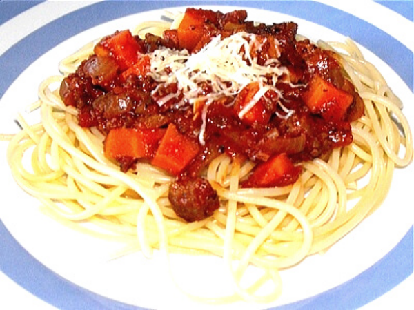 Spaghetti Bolognese is originally an Italian recipe. In no way is this recipe a traditional Italian recipe but rather an adaptation with many varieties.