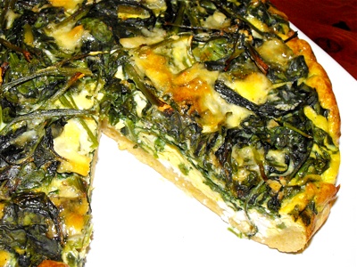 Spinach quiche