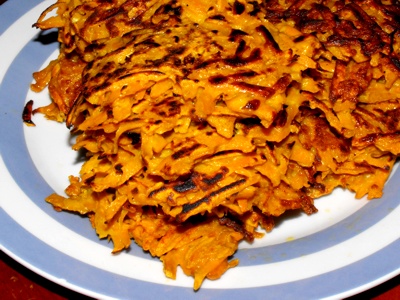 Sweet potato pancakes