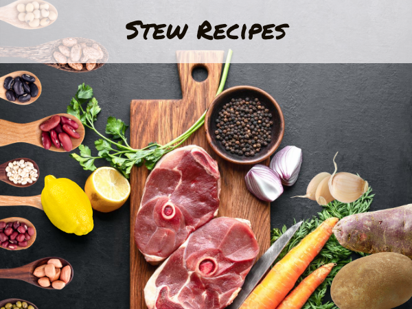 Possible ingredients for an easy stew recipe