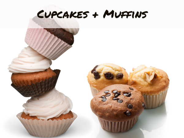 cupcakes and muffins
