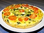 Spinach quiche with tomato