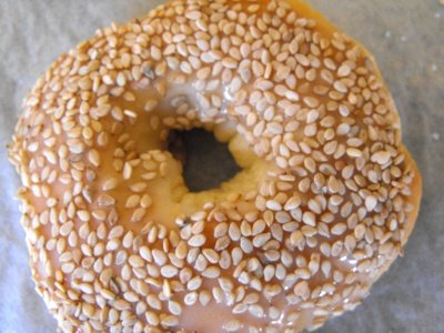 Doughnut with sesame seeds