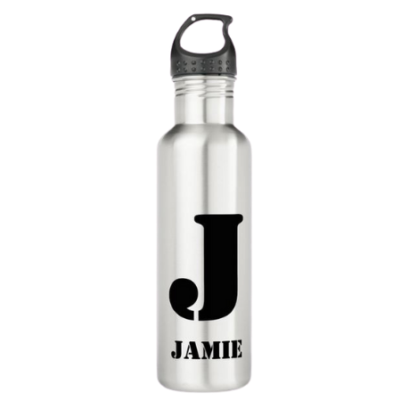 The customized kids water bottle is an ideal school water bottle to stay hydrated. It allows you to personalize it in three ways: monogram, font, bottle-color.
