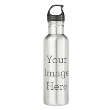Customizable stainless steel water bottle
