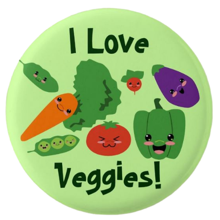 Pin button ideas are powerful. First, the button can show preferences for what we eat. Second, a pin can indicate how we eat.