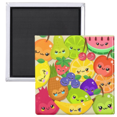 The themed fridge magnets for kids are reflections of healthy eating and its connection to staying healthy.