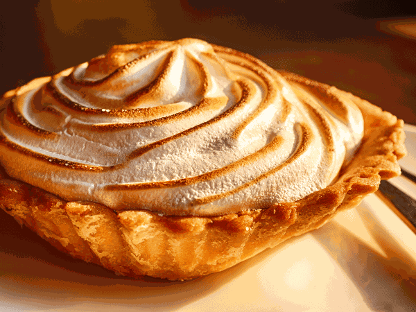 a meringue topped apple pie