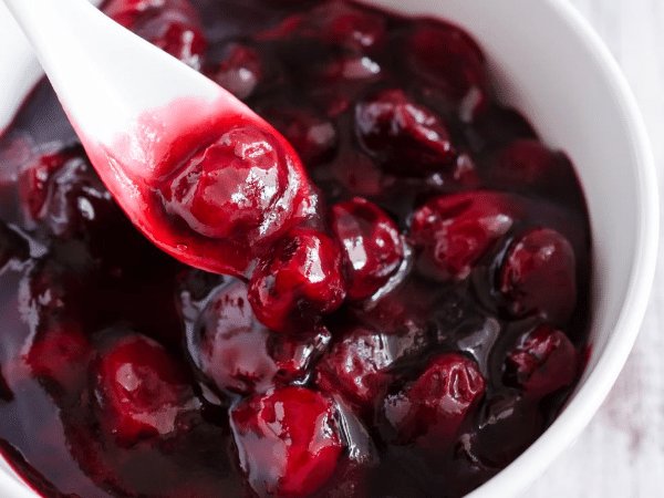 The cherry sauce recipe makes on its own a sweet dessert. To make the cherry sauce remarkable, serve it with vanilla ice cream, vanilla sauce, or custard.